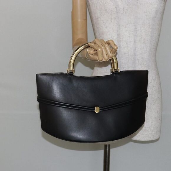 Bally Handbag Leather Black Leather Handbag (Pre-Owned) - Picture 13 of 16